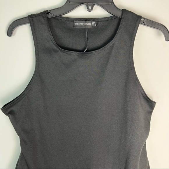 Pretty little thing womens black snap one piece bodysuit size 12 - Picture 2 of 8